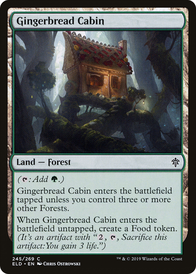Gingerbread Cabin Card Image