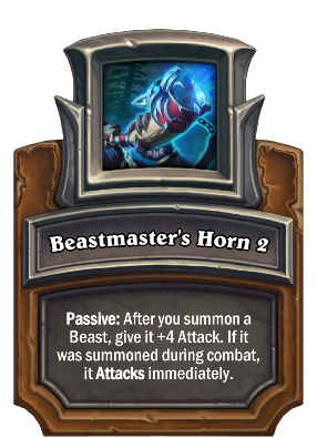 Beastmaster's Horn 2 Card Image