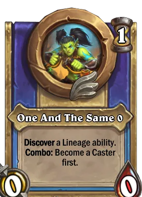 One And The Same {0} Card Image