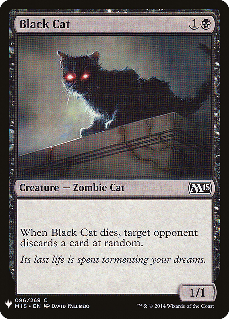 Black Cat Card Image