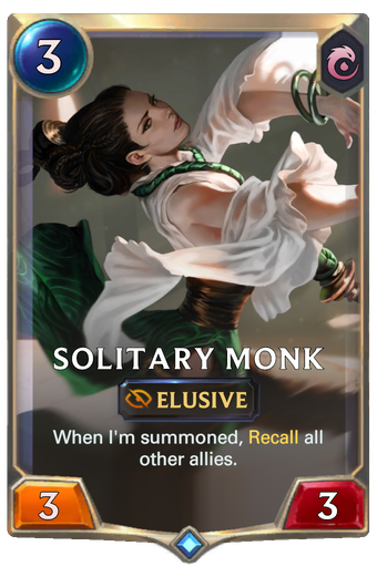 Solitary Monk Card Image