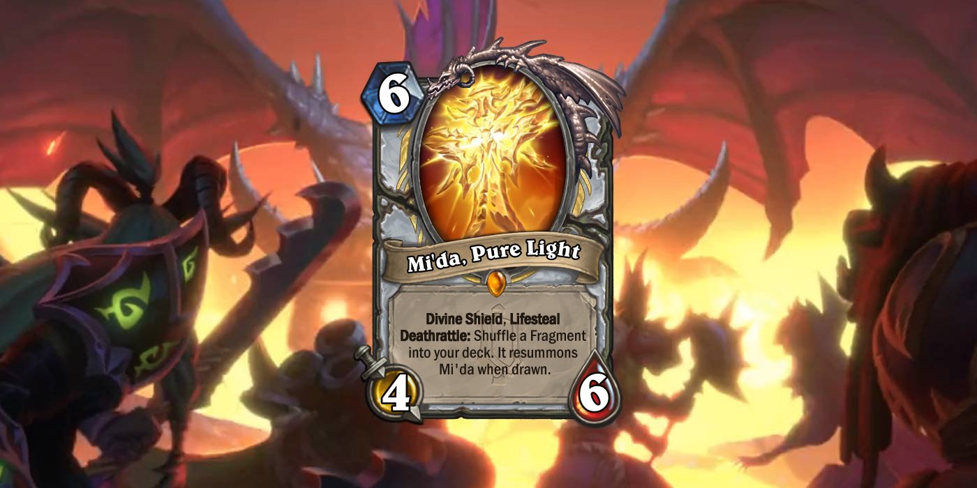 By Naaru's Grace! Mi'da, Pure Light Legendary Card Reveal for Onyxia's Lair by Vinz and Odemian From Team Solary