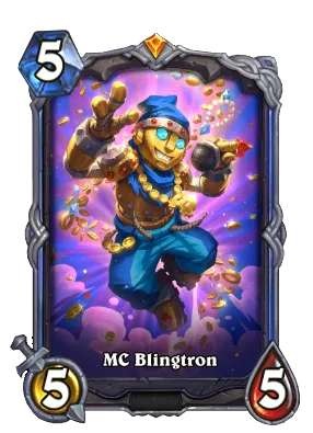 MC Blingtron Signature Card Image