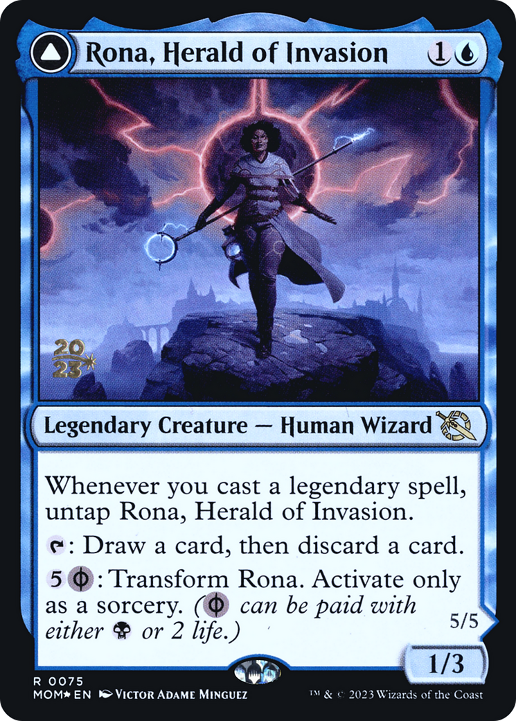 Rona, Herald of Invasion // Rona, Tolarian Obliterator Card Image