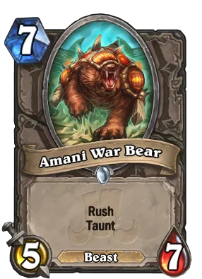 Amani War Bear Card Image