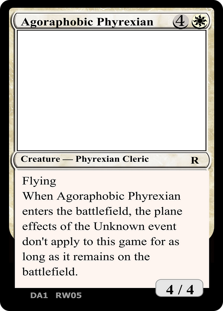 Agoraphobic Phyrexian Card Image