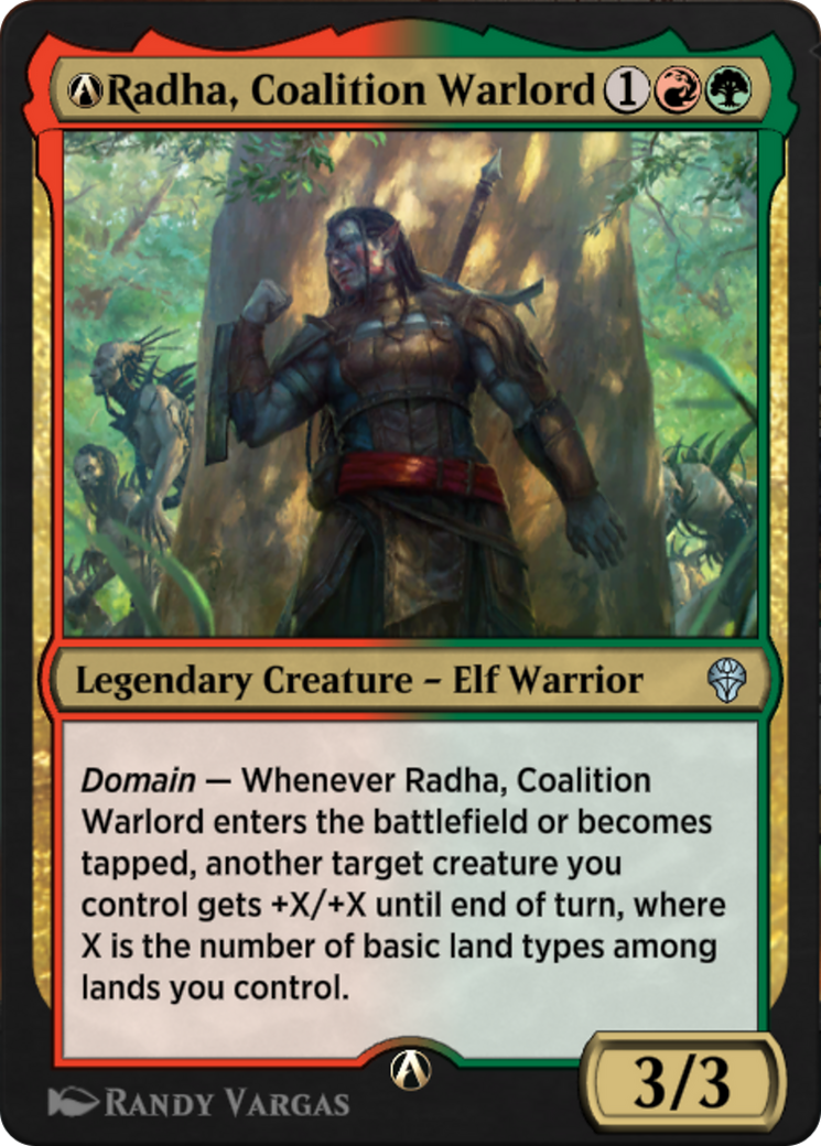 A-Radha, Coalition Warlord Card Image