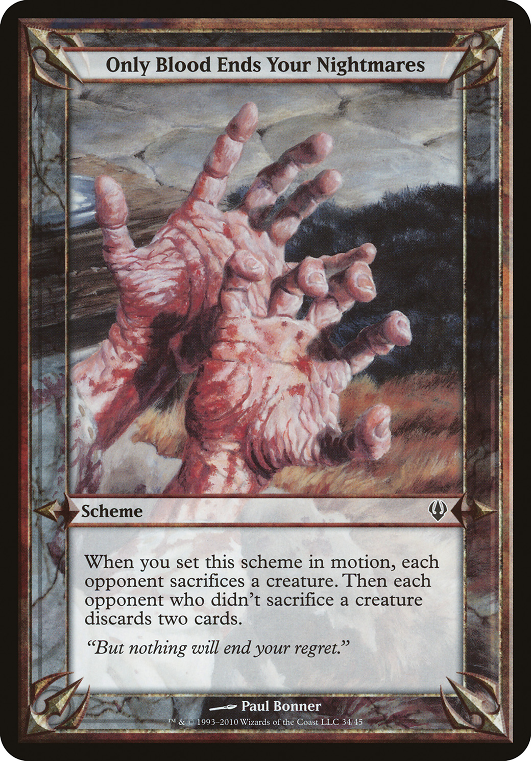 Only Blood Ends Your Nightmares Card Image