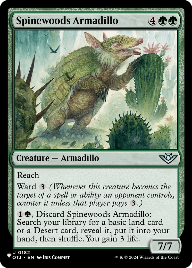 Spinewoods Armadillo Card Image
