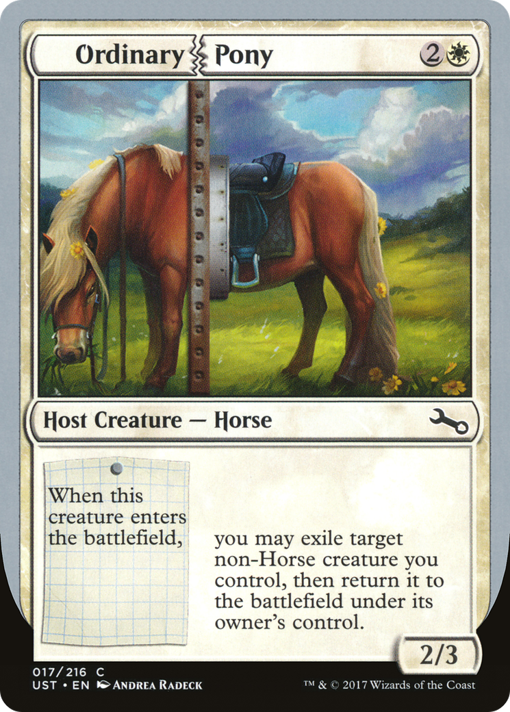 Ordinary Pony Card Image