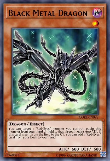 Black Metal Dragon Card Image