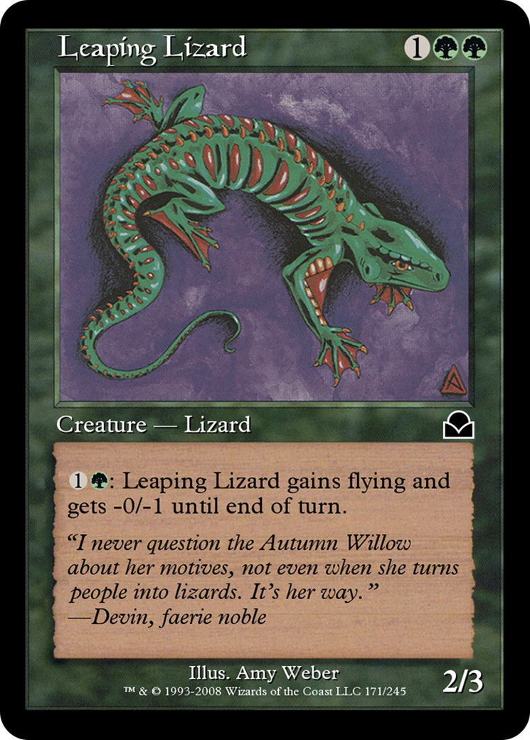 Leaping Lizard Card Image