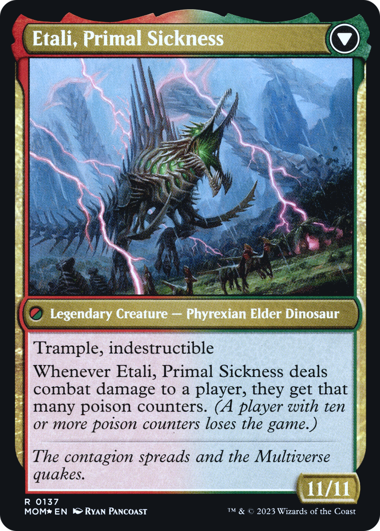 Etali, Primal Conqueror // Etali, Primal Sickness Card Image