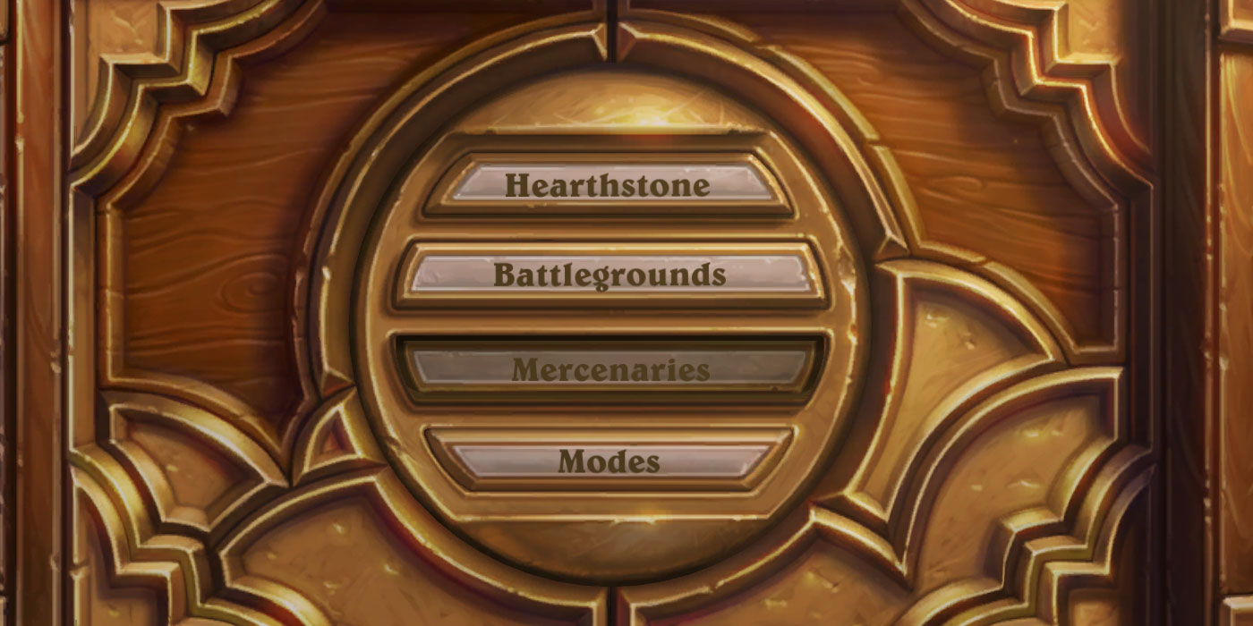 Hearthstone's Main Menu Gets an Overhaul - Play is Now Hearthstone, Battlegrounds Out of Beta, Mercenaries Joins the Fun