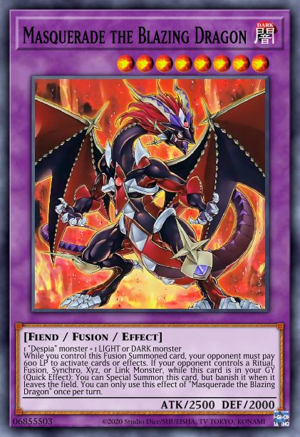 Masquerade the Blazing Dragon Card Image