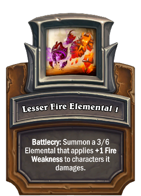 Lesser Fire Elemental 1 Card Image