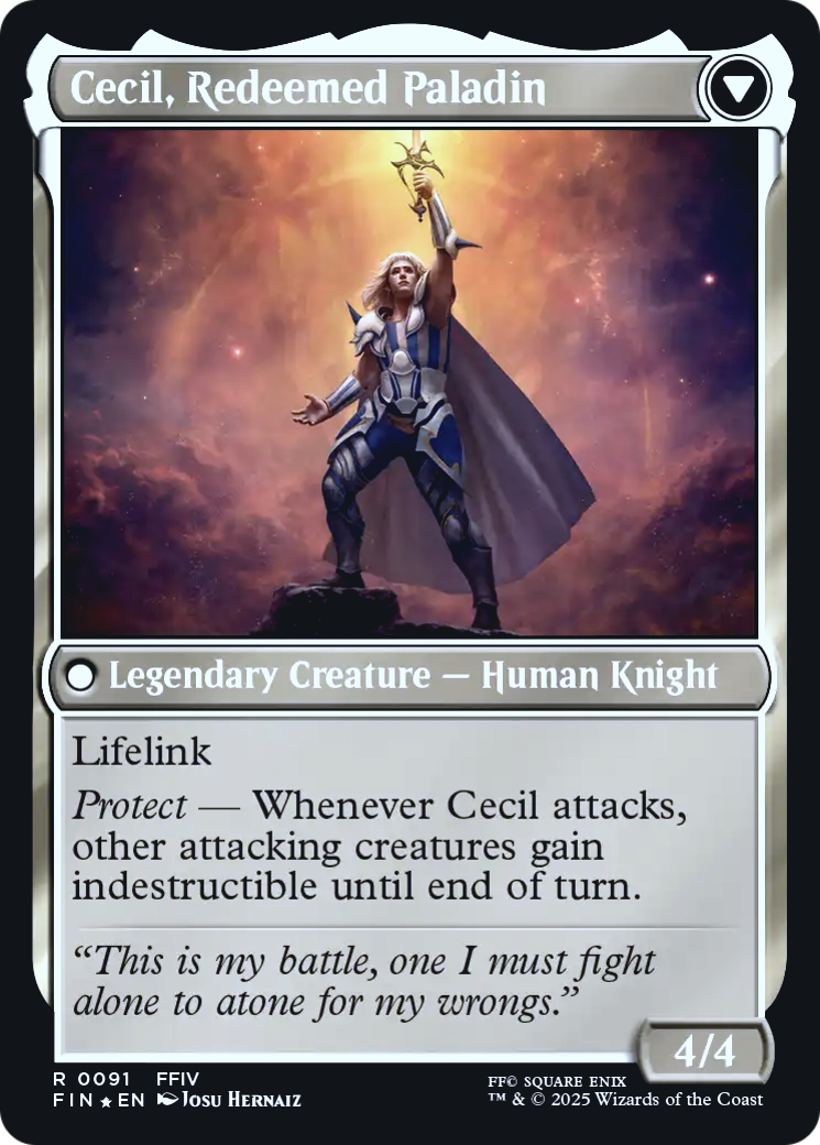 Cecil, Dark Knight // Cecil, Redeemed Paladin Card Image