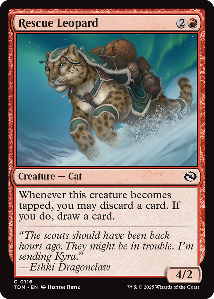 Rescue Leopard Card Image
