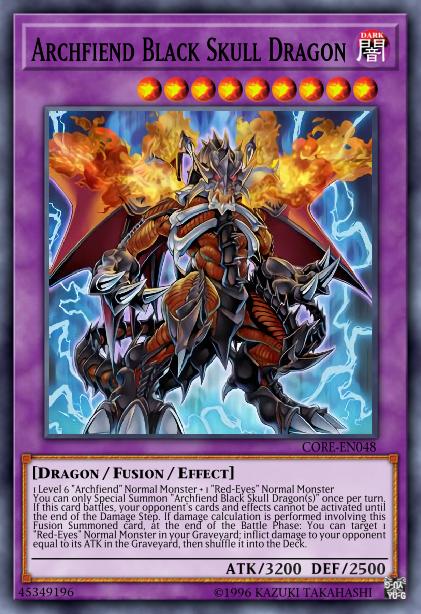 Archfiend Black Skull Dragon Card Image