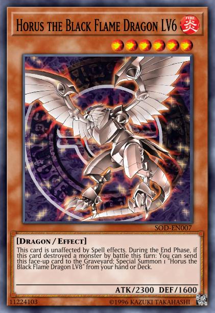 Horus the Black Flame Dragon LV6 Card Image