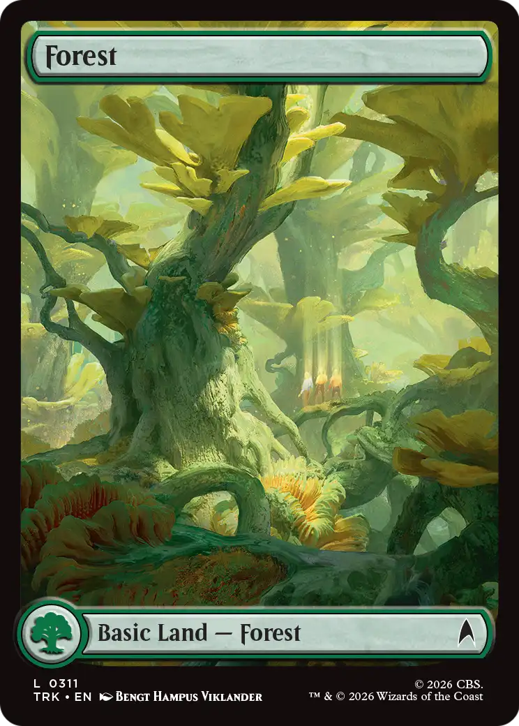 Forest Magic: The Gathering card