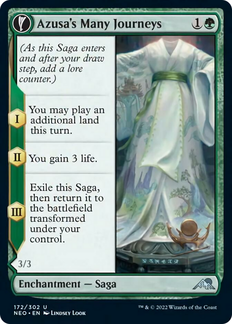 Azusa's Many Journeys // Likeness of the Seeker Card Image