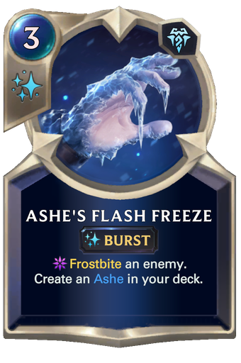 Ashe's Flash Freeze Card Image