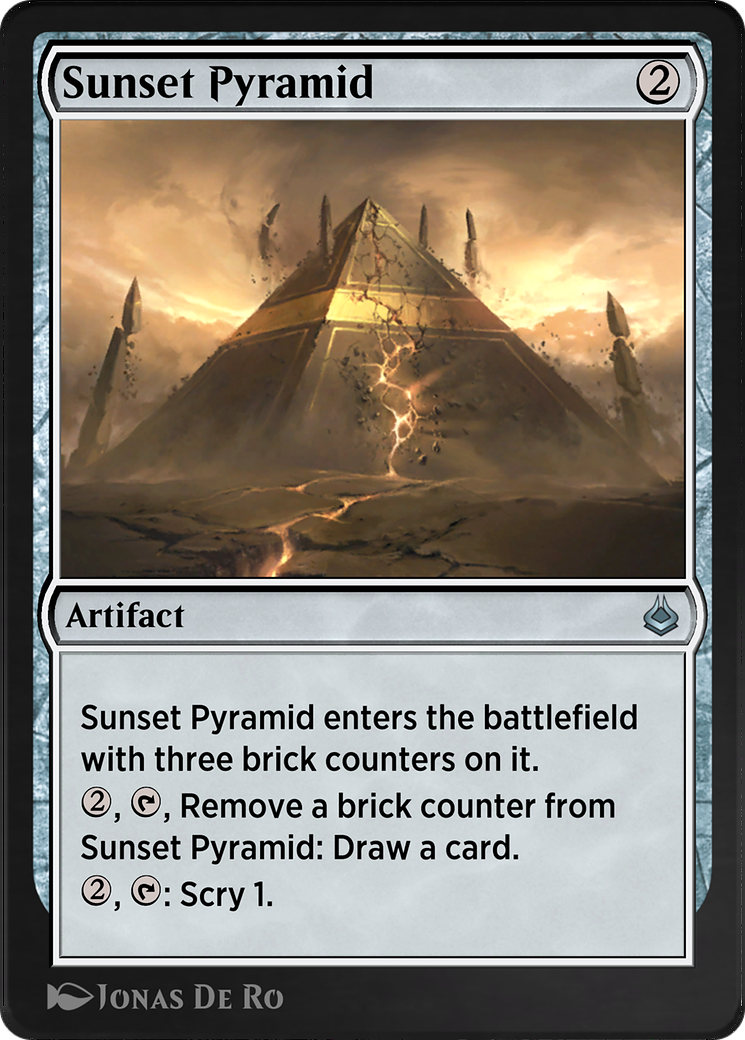 Sunset Pyramid Card Image