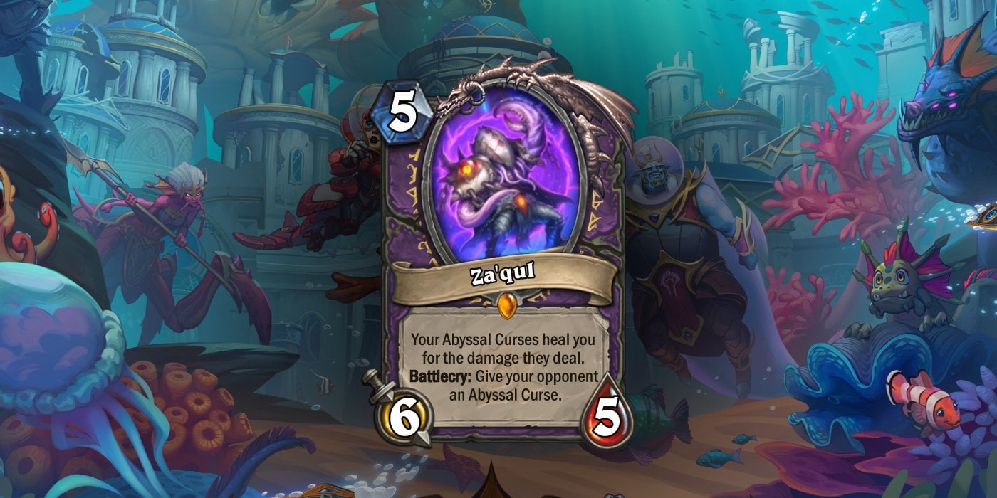 Za'qul is a New Legendary Warlock Card Revealed by Blizzard for Voyage to the Sunken City