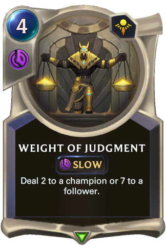 Weight of Judgment Card Image