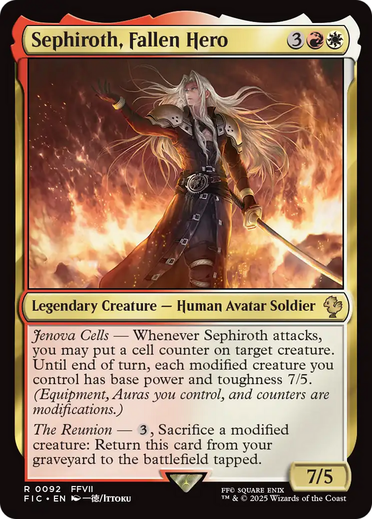 Sephiroth, Fallen Hero Card Image