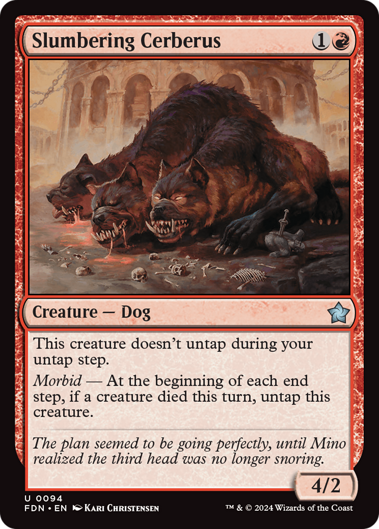 Slumbering Cerberus Card Image