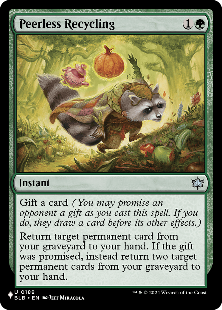 Peerless Recycling Card Image