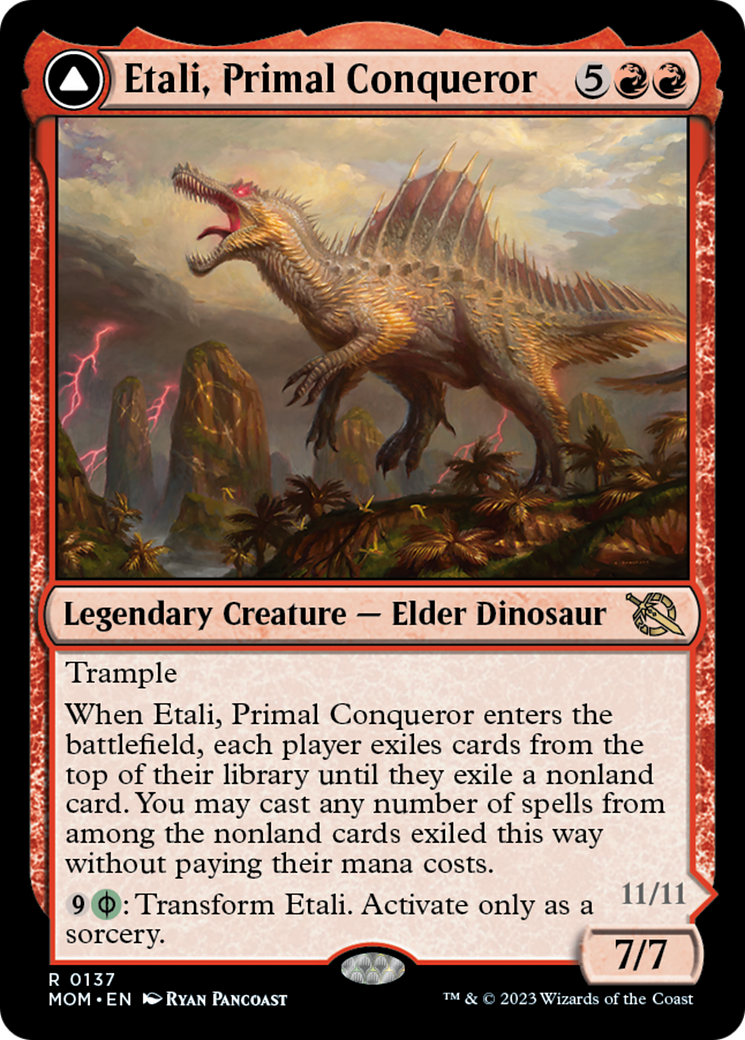 Etali, Primal Conqueror // Etali, Primal Sickness Card Image