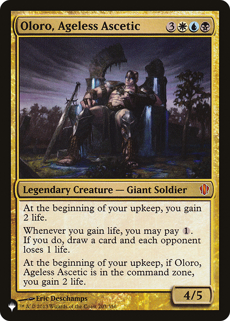 Oloro, Ageless Ascetic Card Image