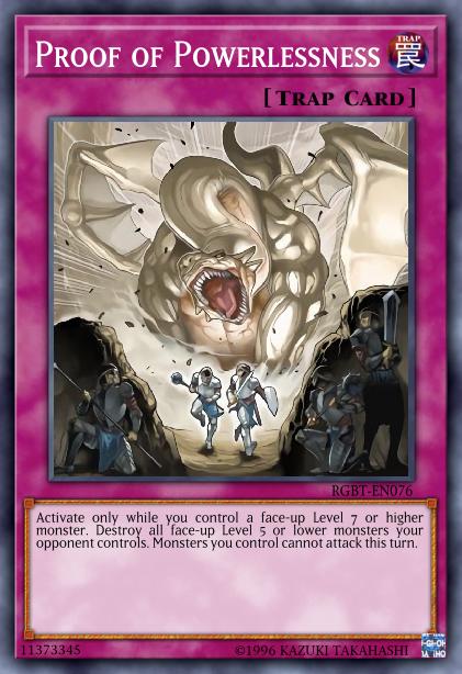 Proof of Powerlessness Card Image