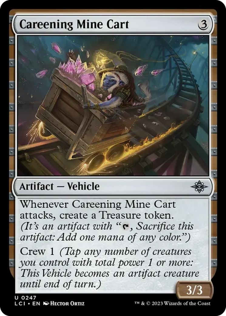 Careening Mine Cart Card Image