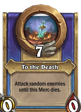 To the Death Card Image