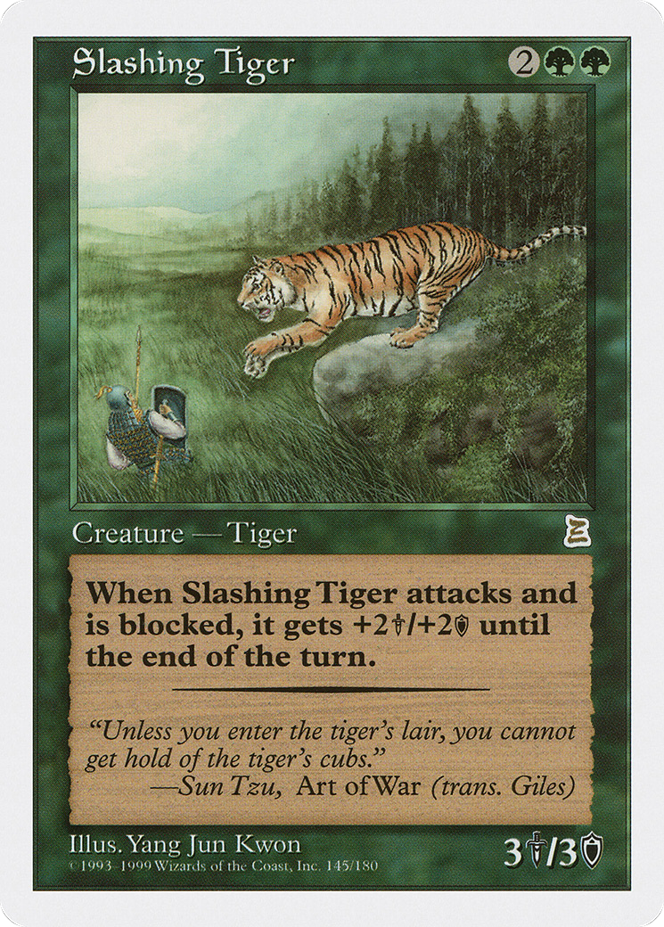 Slashing Tiger Card Image