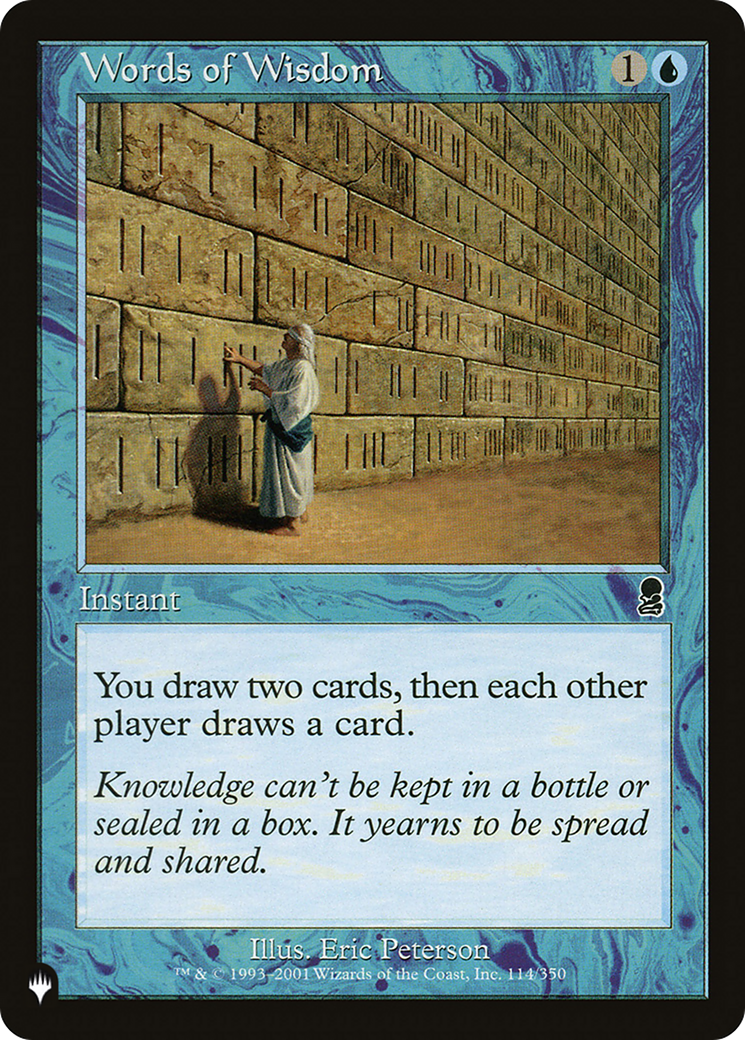 Words of Wisdom Card Image