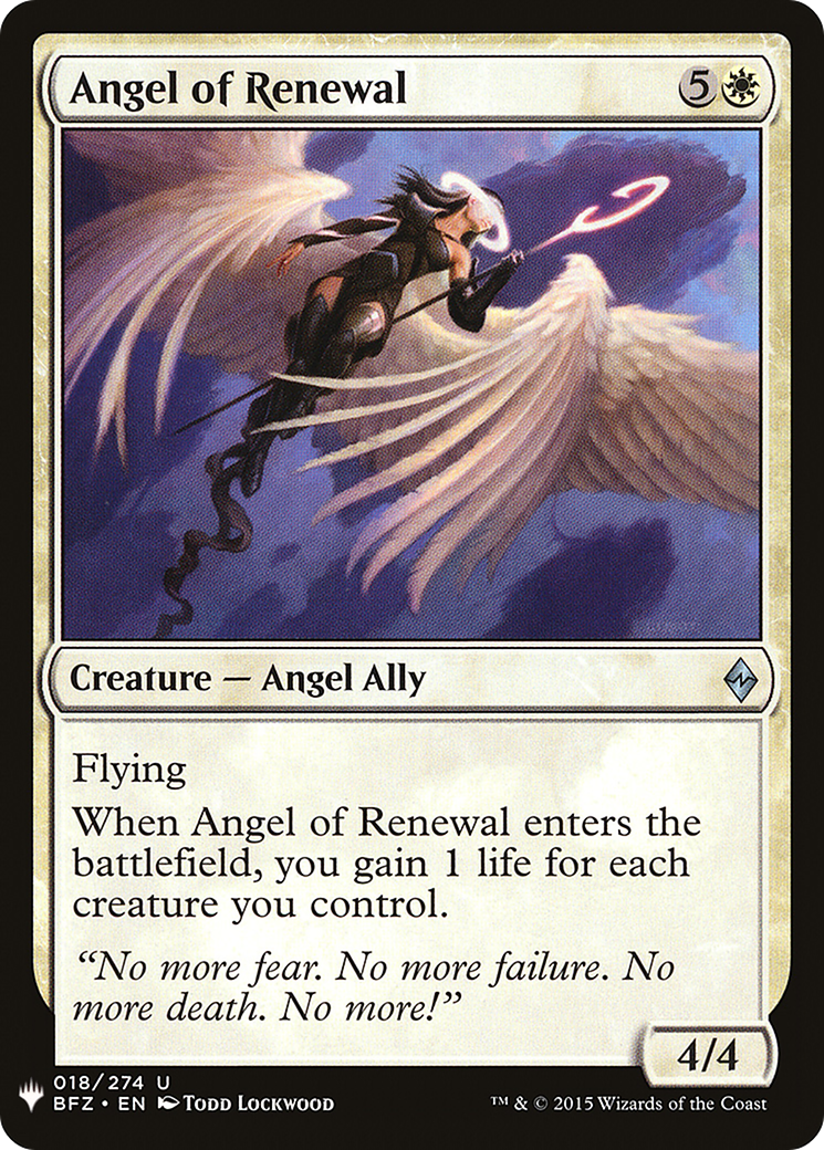 Angel of Renewal Card Image