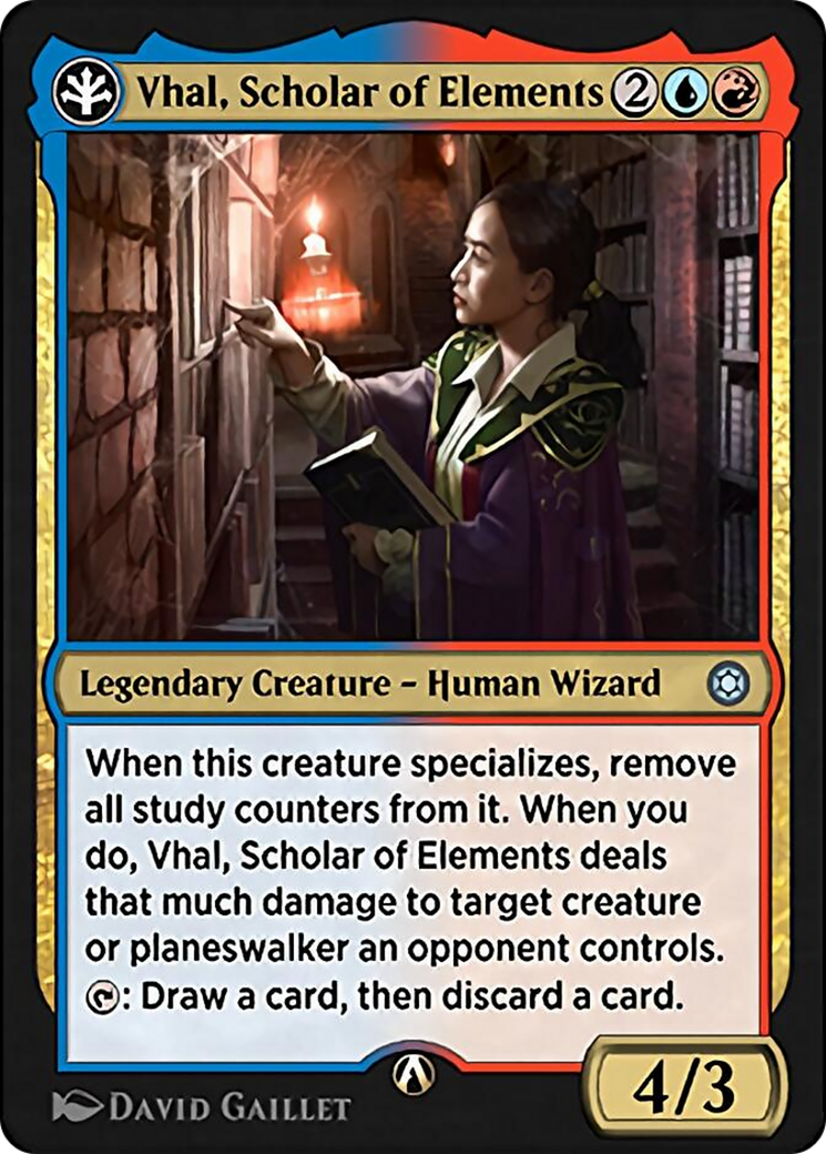 Vhal, Scholar of Elements Card Image