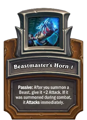 Beastmaster's Horn 1 Card Image