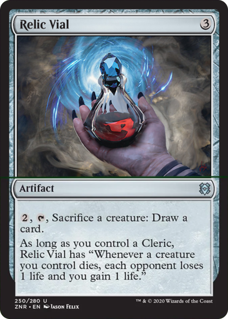 Relic Vial Card Image