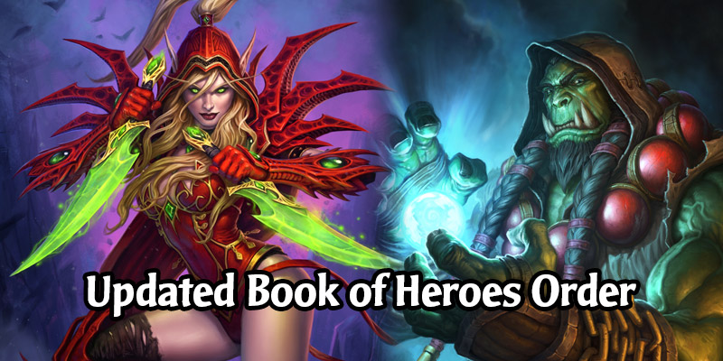 Blizzard Has Updated the Release Order of the Book of Heroes Chapters - Updated Datamined Release Order of All Heroes