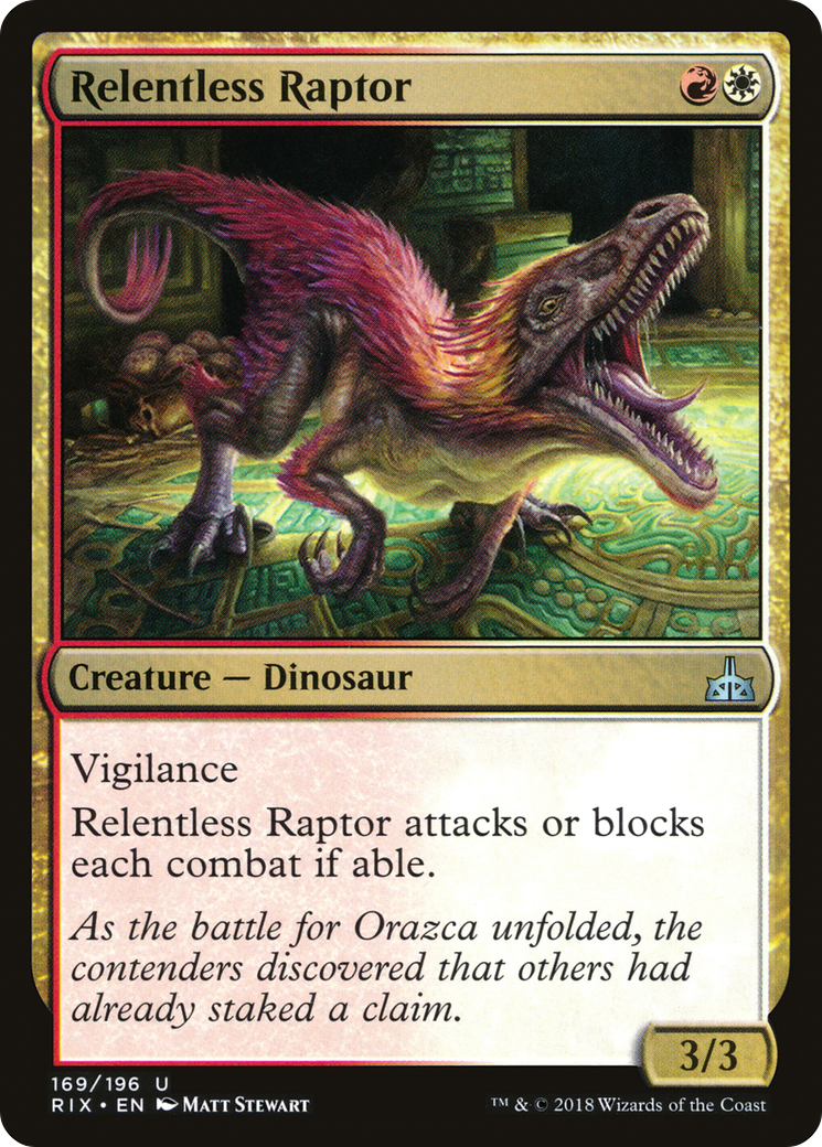 Relentless Raptor Card Image