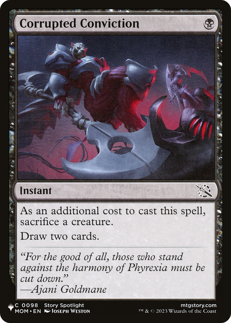 Corrupted Conviction Card Image