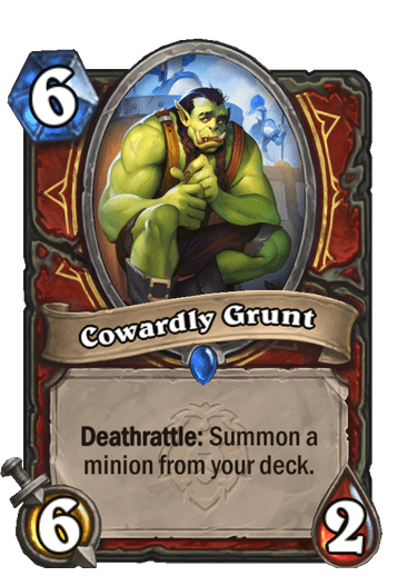 Cowardly Grunt Card Image