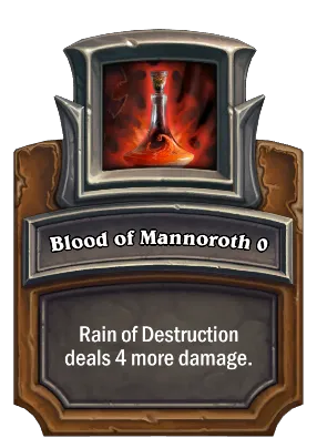 Blood of Mannoroth {0} Card Image