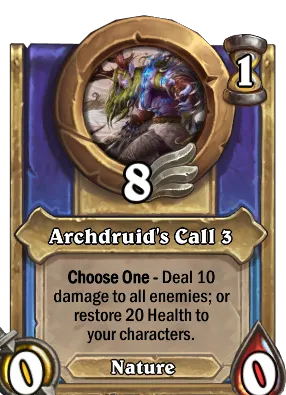 Archdruid's Call 3 Card Image